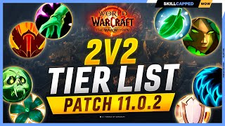 BEST 2v2 COMPS for EVERY CLASS in THE WAR WITHIN PvP  TWW TIER LIST [upl. by Lenoj656]