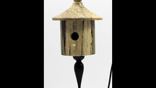 Woodturning a Birdhouse Ornament [upl. by Aneehsal]