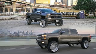 2014 Chevy Silverado LTZ lifted 9 inches with 26x14 American Forces in DFW [upl. by Ferullo]