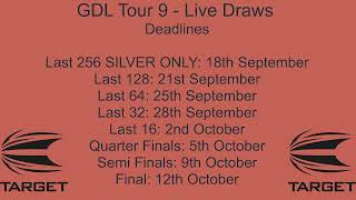 Live darts draw  GDL Stream Team League  GDL Online Darts [upl. by Akinom537]