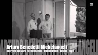 Arturo Benedetti Michelangeli intervista 8 agosto 1969 Villa Heleneum di Lugano [upl. by Magda]