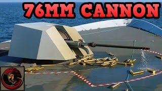 OTO Melara 76mm Cannon  ITALIAN NAVAL FIREPOWER [upl. by Shepherd]