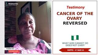 Cancer Of The Ovary Reversed  7th March 2023 [upl. by Ahsiem]