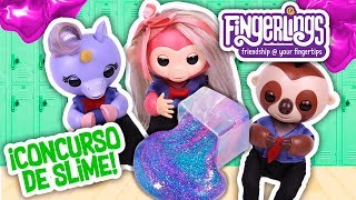 🤩SLIME PERFECTO🤩 Concurso en la Escuela FINGERLINGS 🐵Juguetes Fantásticos [upl. by Nyrad478]