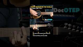 Every Woman In The World  Air Supply 1980 Easy Guitar Chords Tutorial with Lyrics Part 3 REELS [upl. by Ibby]