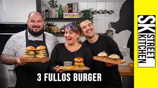 3 FULLOS BURGER 💯 amikkel bárkinél bevágódhattok 🍔 😋 [upl. by Econah172]