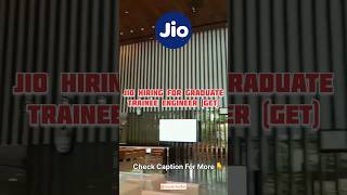 Jio is Hiring  naukrisafar jobalert jobvacancy applynow engineering jobs ytshorts shorts [upl. by Poore]