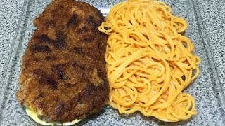 Milanesas Rellenas Y Espagueti [upl. by Nhguavoj518]