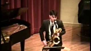 Mark Watters Rhapsody for Baritone Saxophone  classical concert sax solo [upl. by Aissenav761]