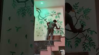 Wall painting design wall art design amazin [upl. by Polinski]