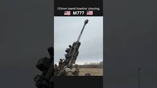 M777 155mm towed howitzer firing military defence [upl. by Nyrok]