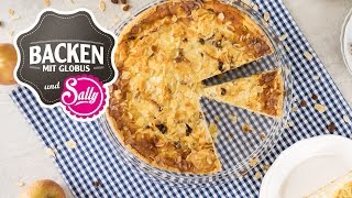 ApfelSchmandKuchen  Backen mit Globus amp Sallys Welt 13 [upl. by Suk]