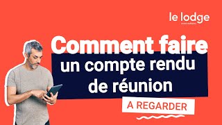 COMMENT FAIRE UN COMPTE RENDU DE REUNION 🤔 [upl. by Sheya897]