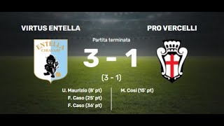 14102023  3° Giornata  Serie C U16  VIRTUS ENTELLA 3 vs Pro Vercelli 1  Mallamace 2008 [upl. by Midian]