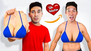 PROVIAMO 100 REGALI VIETATI DI SAN VALENTINO DI AMAZON comprati dal Dottor Timoti [upl. by Burnett]