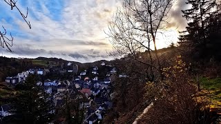 Sonnenuntergang über Monschau  Blick vom Panoramaweg  Time Lapse [upl. by Boiney157]