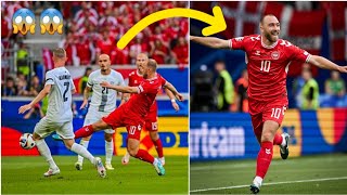 🇩🇰 Christian Eriksen goal vs Slovenia commentary in Denmark vs Slovenia EURO 2024 🇩🇰🇸🇪 [upl. by Dixil]