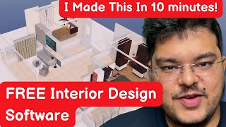 FREE Interior Design Software  Which Just Works Alternative To Sketchup [upl. by Jariv]