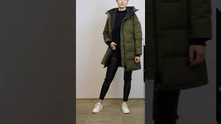 Womens Canada Goose Shelburne Parka Military Green [upl. by Costanza]