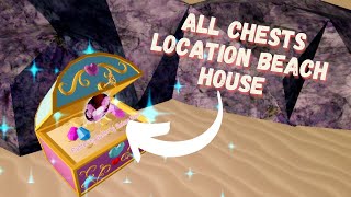 ROYALE HIGH BEACH HOUSE CHEST LOCATIONS EASY GUIDE  ROYAL HIGH 2022 Roblox [upl. by Selmner]