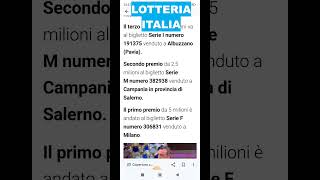 Lotteria Italia biglietti vincenti 2023 [upl. by Raama]