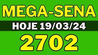 🍀MegaSena 2702 Resultado da MegaSena de hoje 2702 190324 [upl. by Wolk]