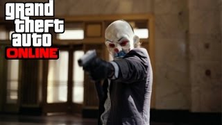 GTA 5 the Dark Knight bank robbery scene [upl. by Ynaffital]