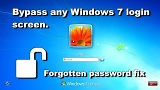 How to Fix Forgotten Windows 7 Password  Bypass Login Screen amp Reset Password [upl. by Ecnesse310]