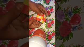 How to make chequerboard pattern on 3 by 3 Rubiks cube shorts [upl. by Ardnalac335]