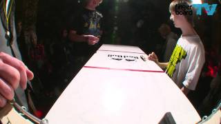 fingerboardTV  Battle At The Harrics  Mike Schneider vs Jeldo Ulpts [upl. by Rafaela75]