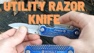 Taking a Close Look at this Kobalt Razor Knife [upl. by Kinch]