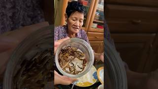 Anchovies DILIS pork hamonadoshortvideo food pork anchovies fishing pinoyfood [upl. by Cirilo]