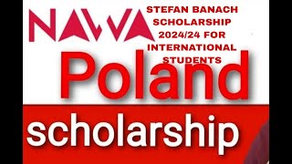 How to apply Poland Government NAWA Stefan Banach Scholarship Programme 202425  ፖላንድ ስኮላርሽፕ አሞላል [upl. by Ailliw]