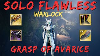 Solo Flawless Grasp of Avarice Warlock Season of the Wish [upl. by Esilehc]