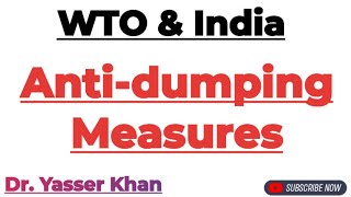 World Trade Organisation  Antidumping Measures [upl. by Letsyrhc]