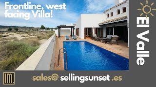 Selling Sunset Murcia Spain  West facing Frontline Golf Villa  El Valle Golf Resort [upl. by Nolaf]