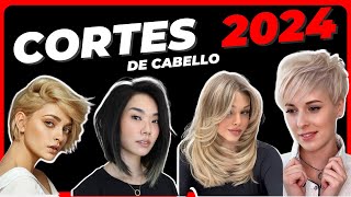 Cortes de PELO ✂️ para MUJER 2024 💇 Tendencia FEMENINA CABELLO 👀 CORTO MEDIANO Y LARGO👇 30 40 50 [upl. by Ingamar114]