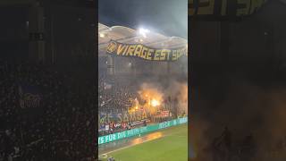 1FC Saarbrücken  Borussia Mönchengladbach  PYRO nach SPIELABSAGE der Saarbrücken Ultras070224 [upl. by Dygal920]