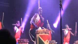 The Royal Drummers of Burundi at WOMAD Abudhabi 2010 Part 1 [upl. by Anitsyrhc242]