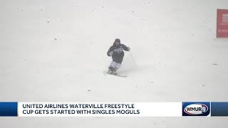 United Airlines Waterville Freestyle Cup gets started with singles moguls [upl. by Paluas]