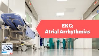 Medical School  EKG Lesson Atrial Arrhythmias [upl. by Hsur]