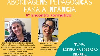 Rotinas na Educação Infantil  Maria Carmen Silveira Barbosa [upl. by Russ]