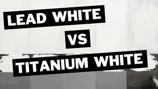 Lead White vs Titanium White Oil Paint oilpaintreview [upl. by Onil]