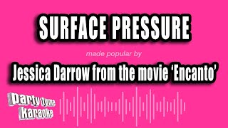 Jessica Darrow Encanto  Surface Pressure Karaoke Version [upl. by Morna747]