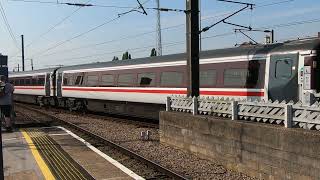 LNER 91111 at Doncaster 2824 [upl. by Ehrsam]