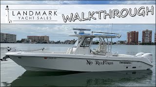 2020 Everglades 335 CC WALKTHROUGH  Tampa FL [upl. by Schacker]