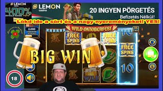 Lökd ide a sört és a nagy nyereményeket YES Wild Oktoberfest slot a Lemonon [upl. by Waxman314]