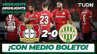 Highlights  Bayer Leverkusen 20 Ferencvaros  UEFA Europa League 2223  TUDN [upl. by Attennek]