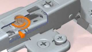 Blum hinge spiral tec adjustment by wwwdoorsandfittingscouk [upl. by Nivalc]