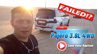 Mitsubishi Pajero 38L V6 Signature  Sand Dune Baptism AL Quaa Milky Way Spot  A BIG FAIL [upl. by Lunt522]